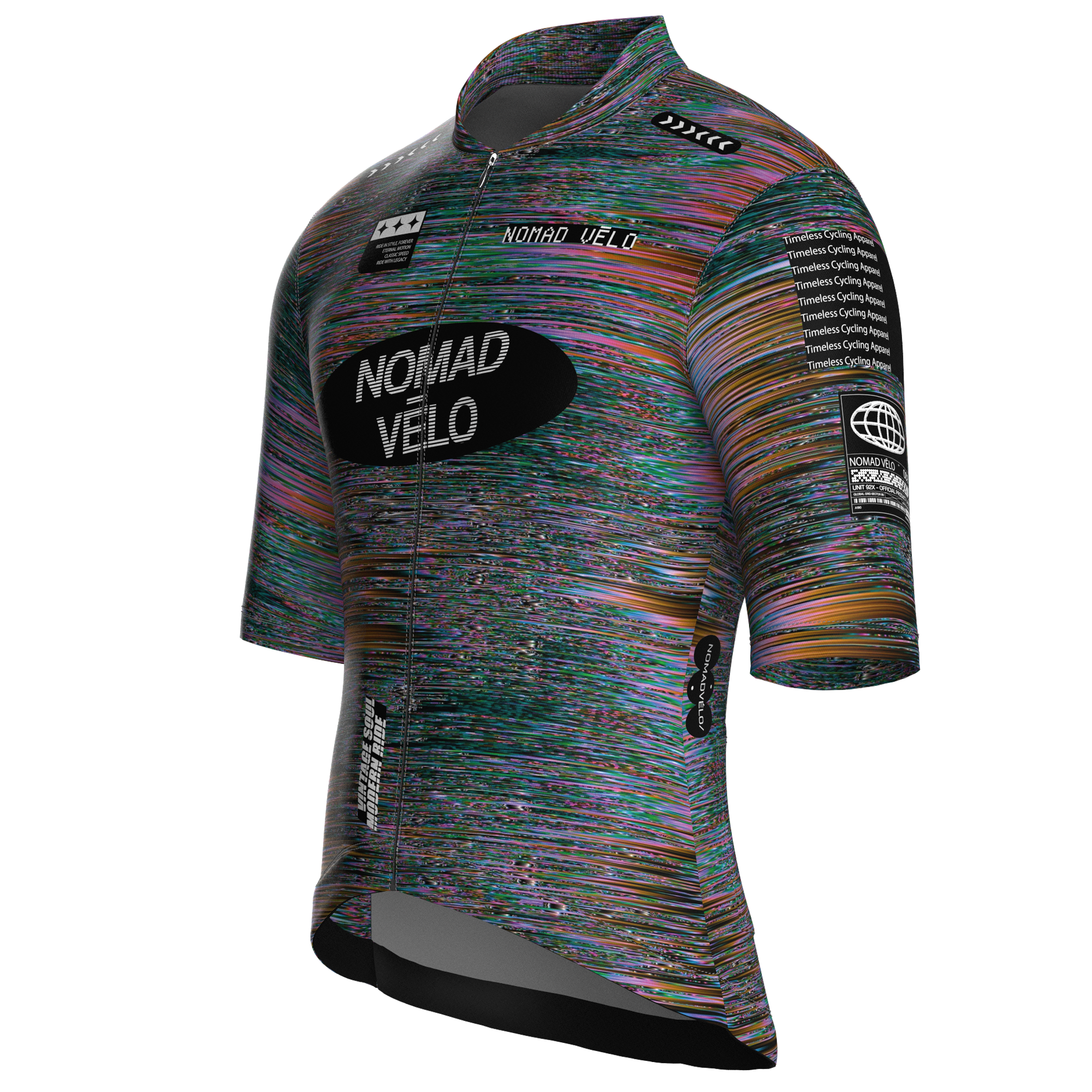 Prism Black Jersey – Cycling Short Sleeve Race Fit