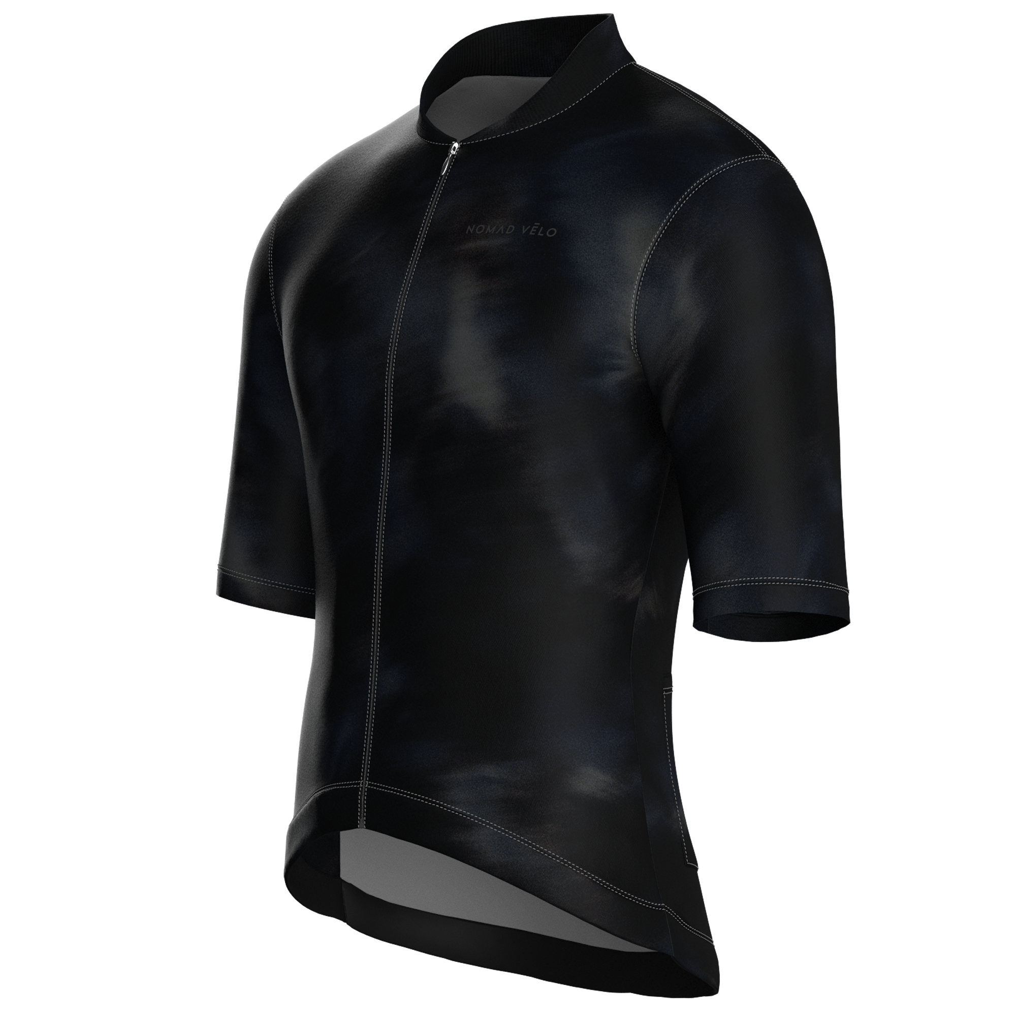 Aura Black Jersey – Cycling Short Sleeve Race Fit
