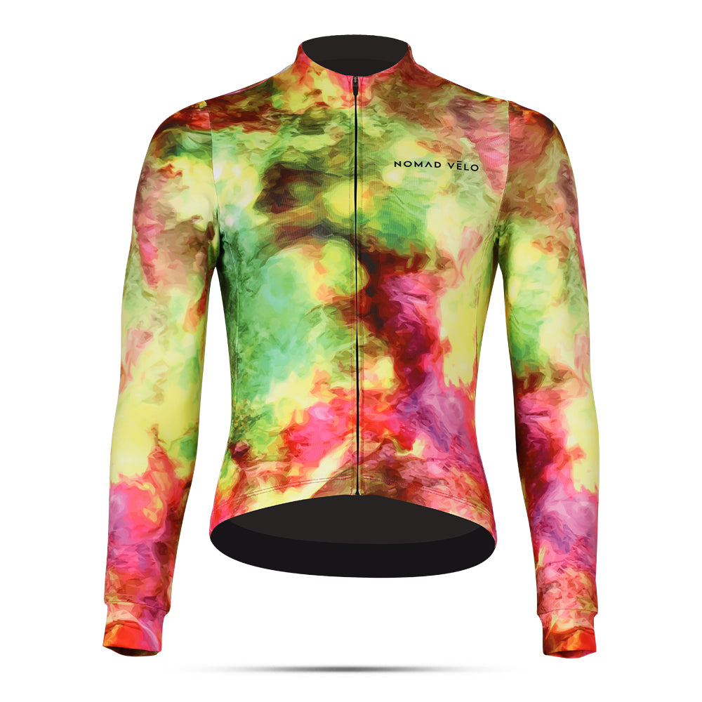 Cycling Spectrum Long Sleeve Jersey – Aero Fit Colorful Multicolor Design Fast | Nomad Vélo