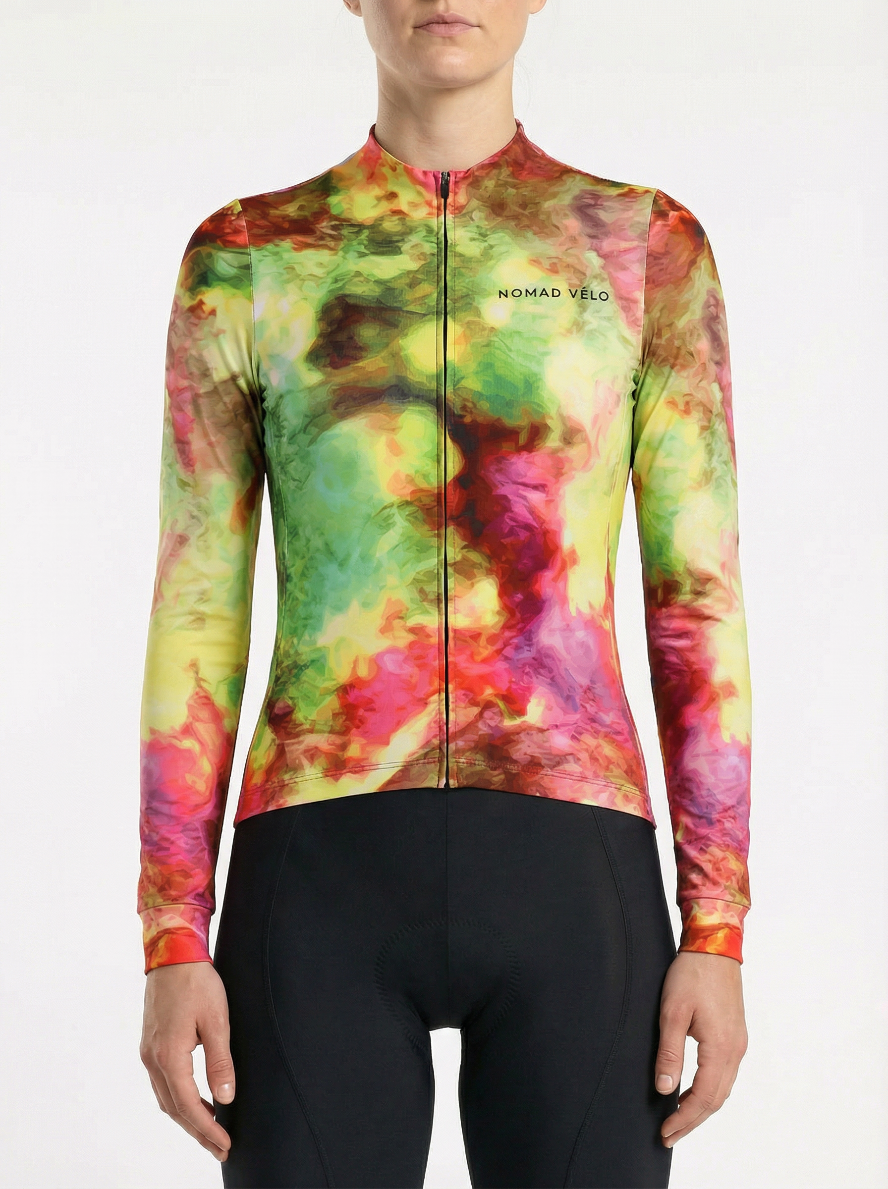 Cycling Spectrum Long Sleeve Jersey – Aero Fit Colorful Multicolor Design Fast | Nomad Vélo
