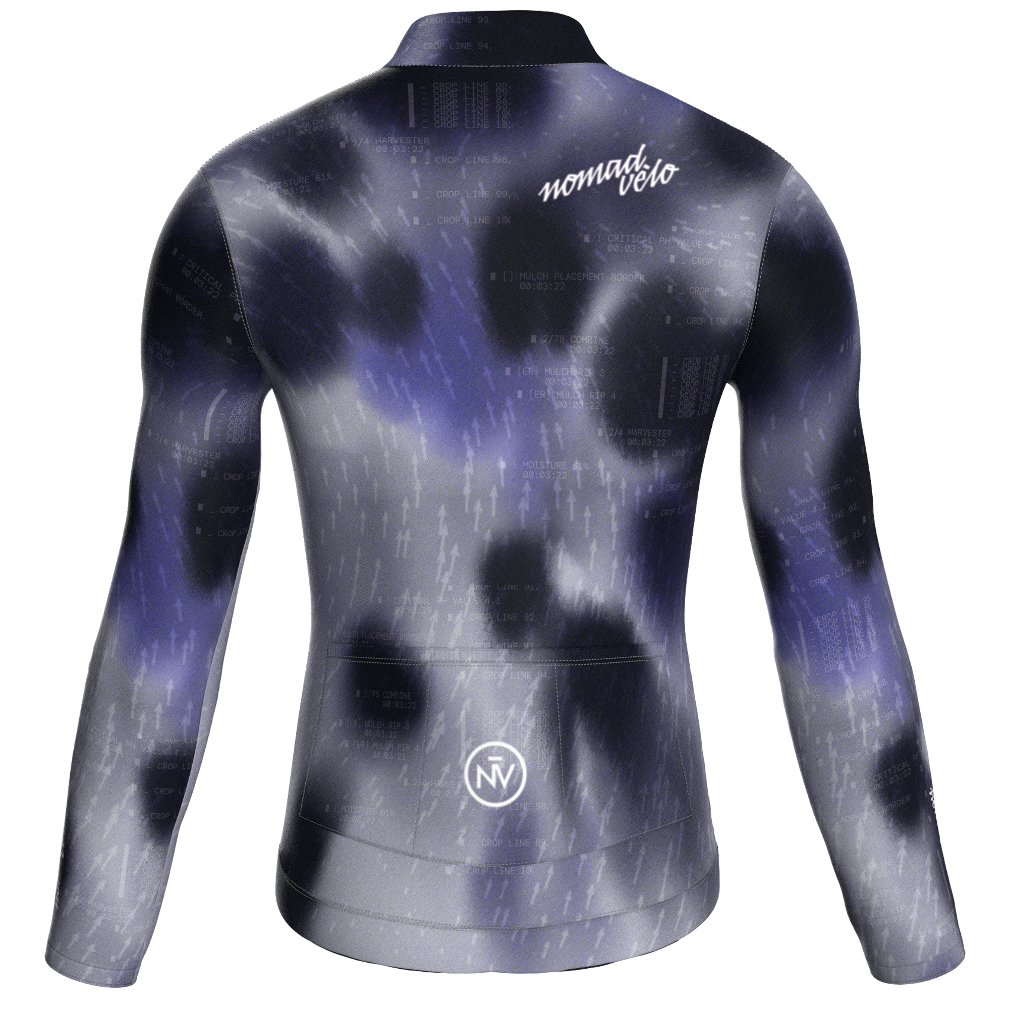 Blur Indigo Jersey – Cycling Long Sleeve Race Fit