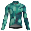 Blur Green Jersey – Cycling Long Sleeve Race Fit