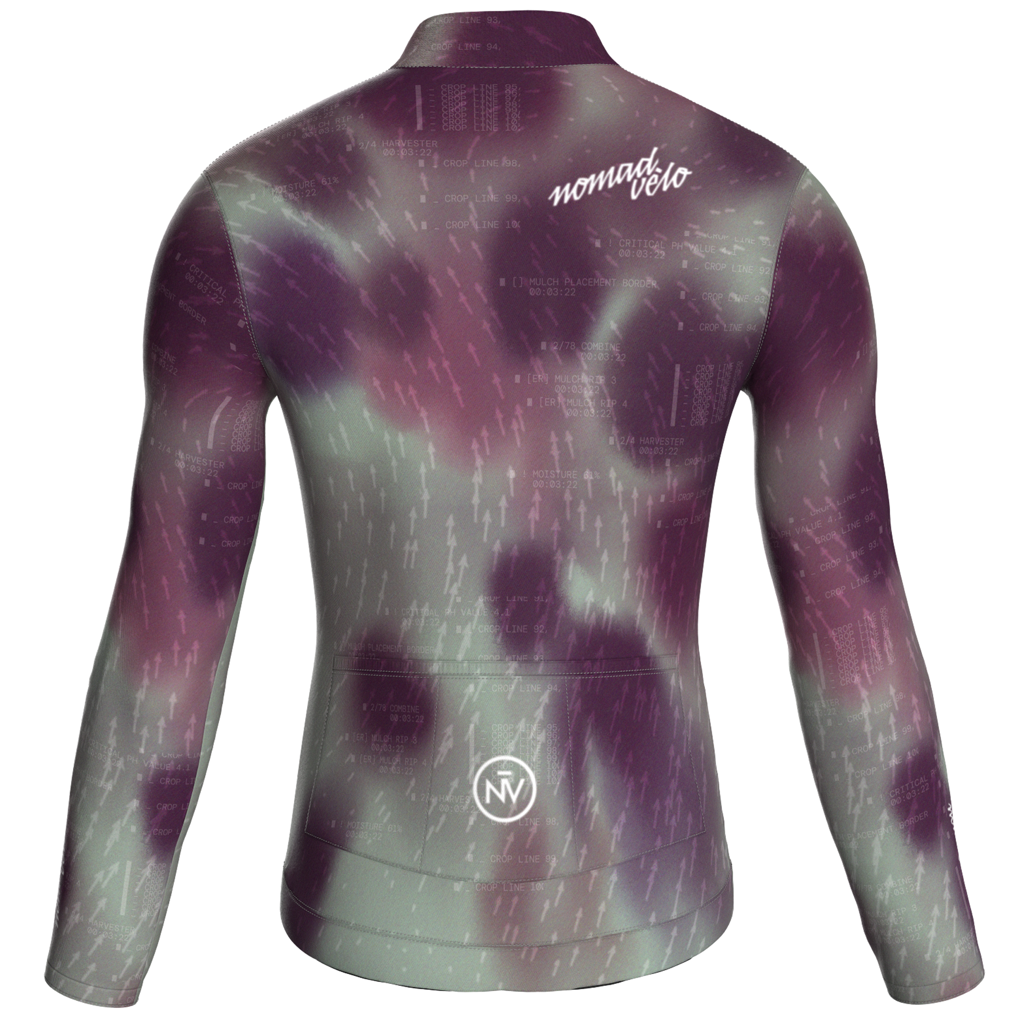 Blur Plum Jersey – Cycling Long Sleeve Race Fit