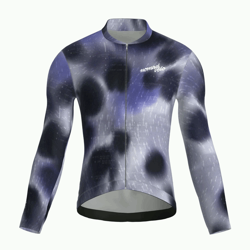 Blur Indigo Jersey – Cycling Long Sleeve Race Fit