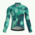 Blur Green Jersey – Cycling Long Sleeve Race Fit