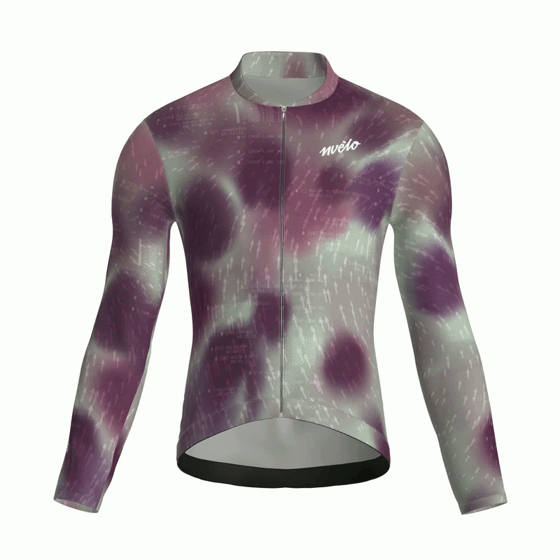 Blur Plum Jersey – Cycling Long Sleeve Race Fit