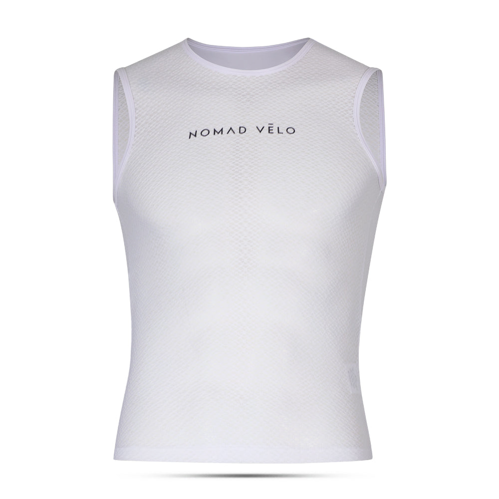 Breathable White Cycling Base Layer for Summer – Nomad Base Layer White