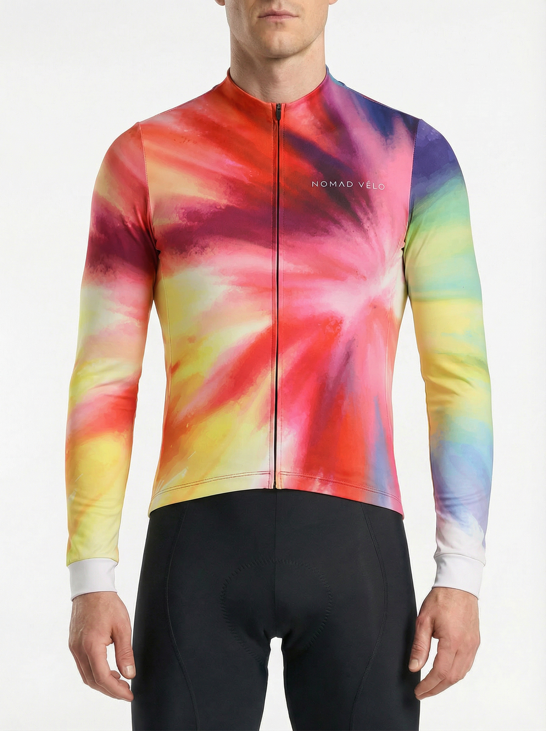 Cycling Vivid Long Sleeve Jersey – Aero Fit Thermal Vibrant Colors Winter Road | Nomad Vélo