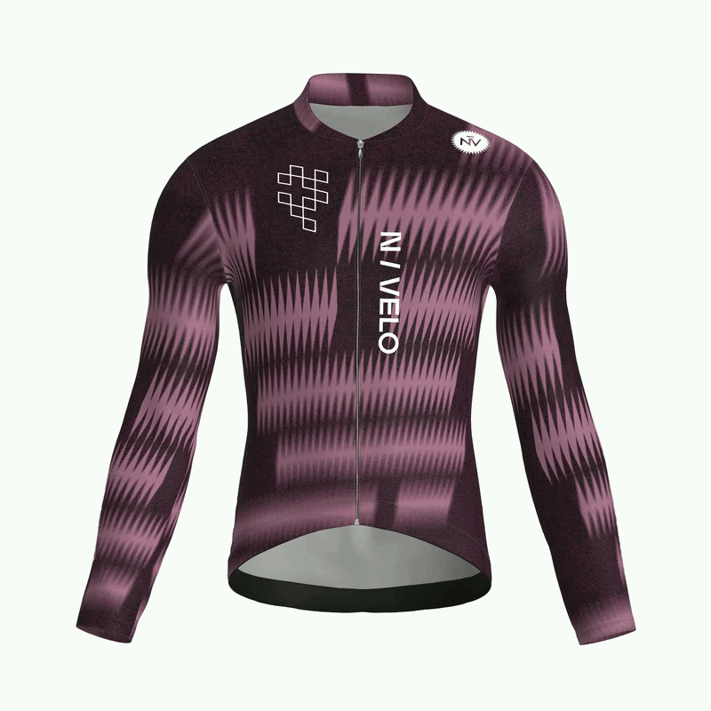 Rush Mauve Jersey – Cycling Long Sleeve Race Fit