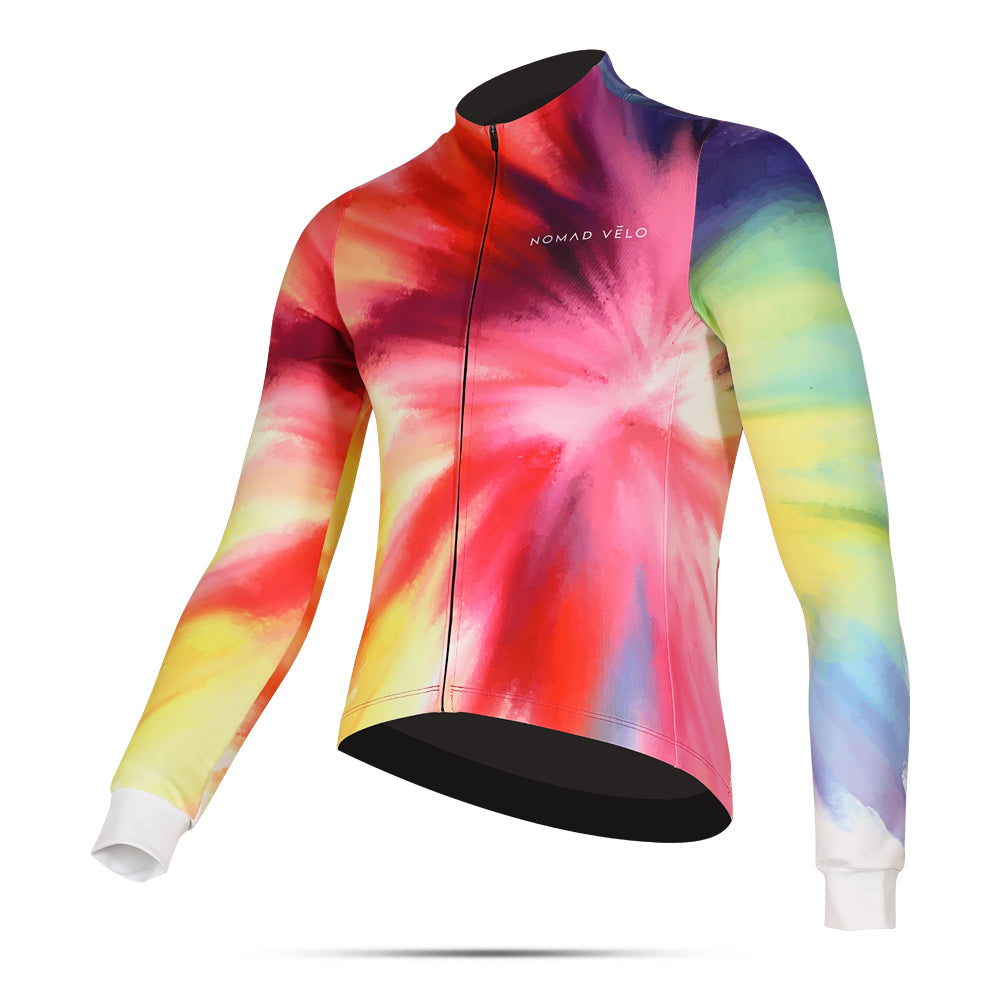 Cycling Vivid Long Sleeve Jersey – Aero Fit Thermal Vibrant Colors Winter Road | Nomad Vélo