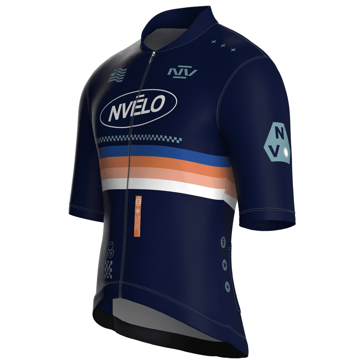 Meridian Navy Jersey – Cycling Short Sleeve Race Fit