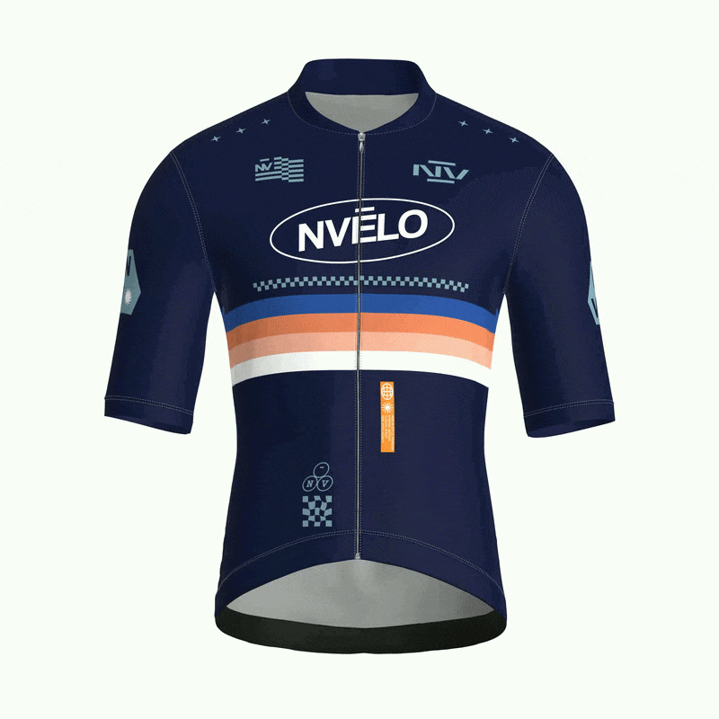 Meridian Navy Jersey – Cycling Short Sleeve Race Fit