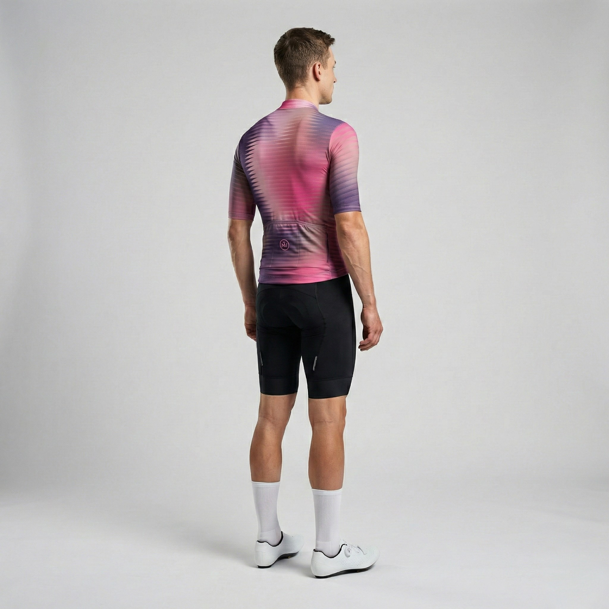 Purple Fractal Aero Cycling Jersey - Purple Fractal Jersey