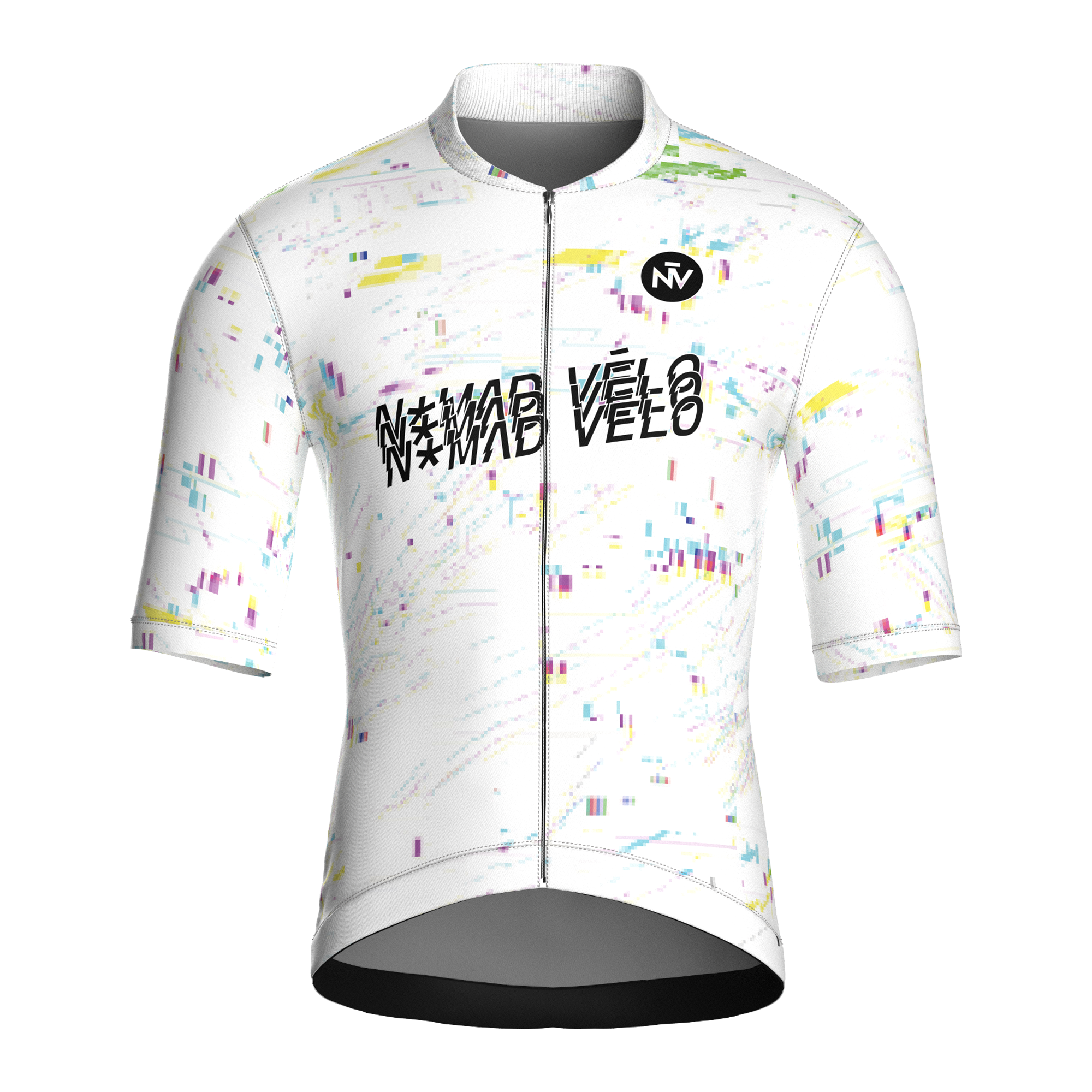 Speed White Short Sleeve Jersey | Nomad Vélo