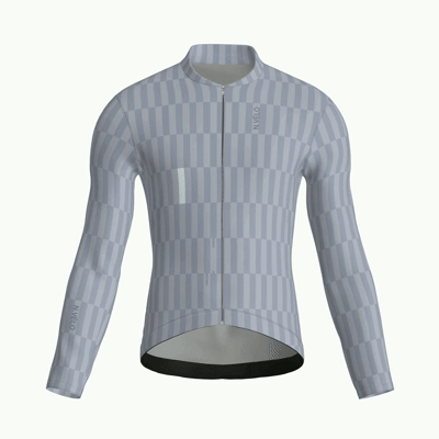 Tessera Pewter Jersey – Cycling Long Sleeve Race Fit