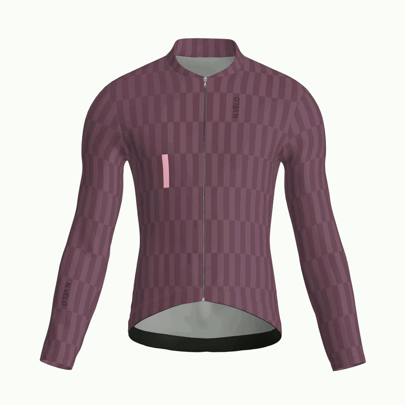 Tessera Claret Jersey – Cycling Long Sleeve Race Fit