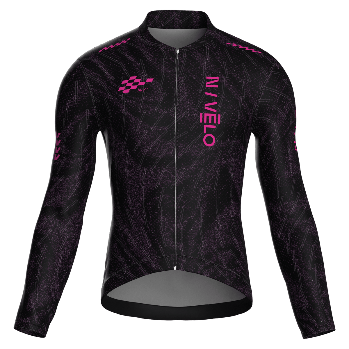 Sync Plum Jersey – Cycling Long Sleeve Race Fit