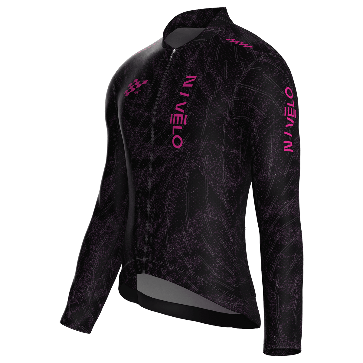 Sync Plum Jersey – Cycling Long Sleeve Race Fit