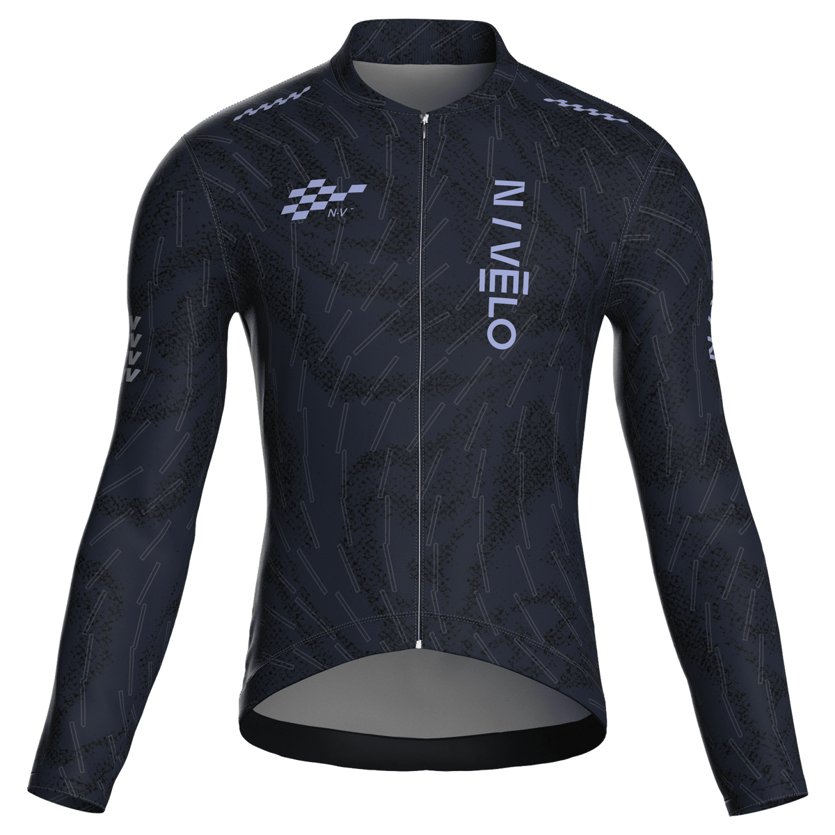 Sync Navy Jersey – Cycling Long Sleeve Race Fit
