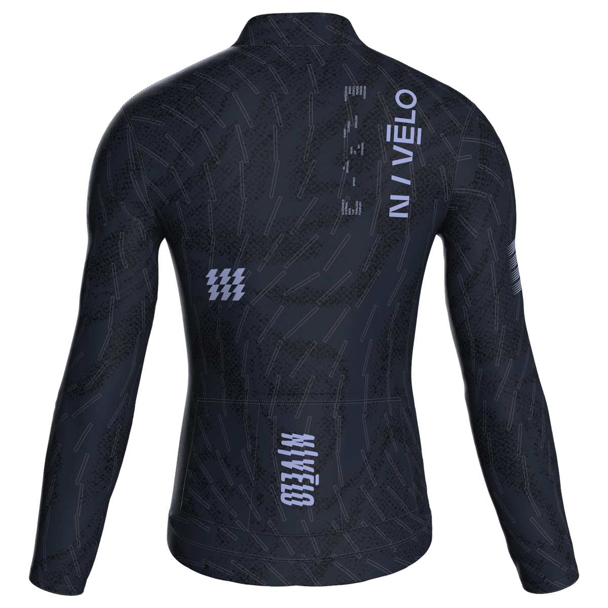 Sync Navy Jersey – Cycling Long Sleeve Race Fit