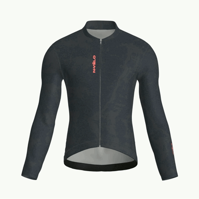 Scree Charcoal Jersey – Cycling Long Sleeve Race Fit