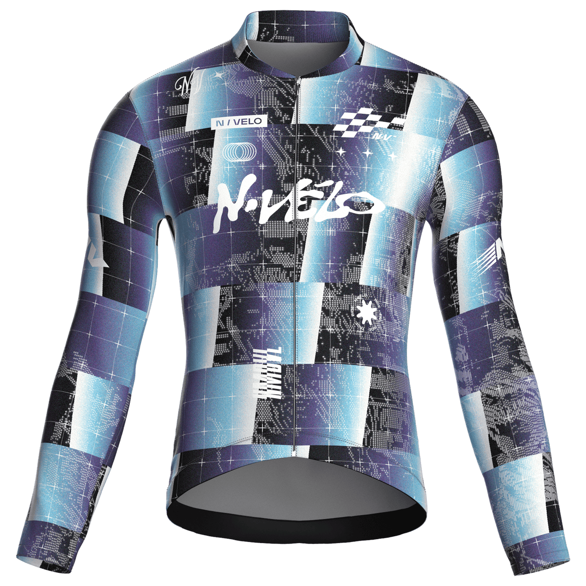 Shift Blue Jersey – Cycling Long Sleeve Race Fit