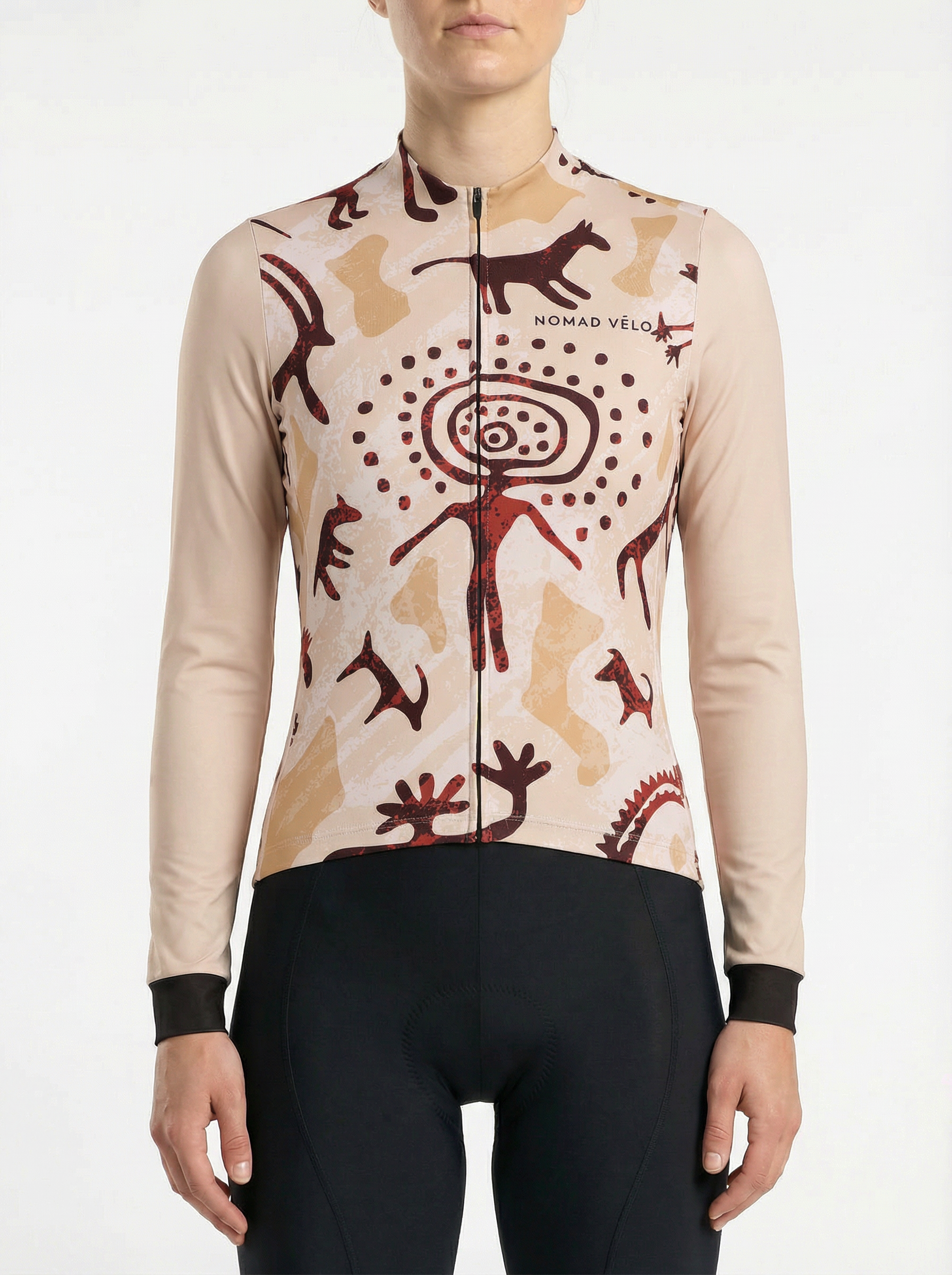 Cycling Way Finder Long Sleeve Jersey – Aero Fit Thermal Navigation Explorer Winter | Nomad Vélo