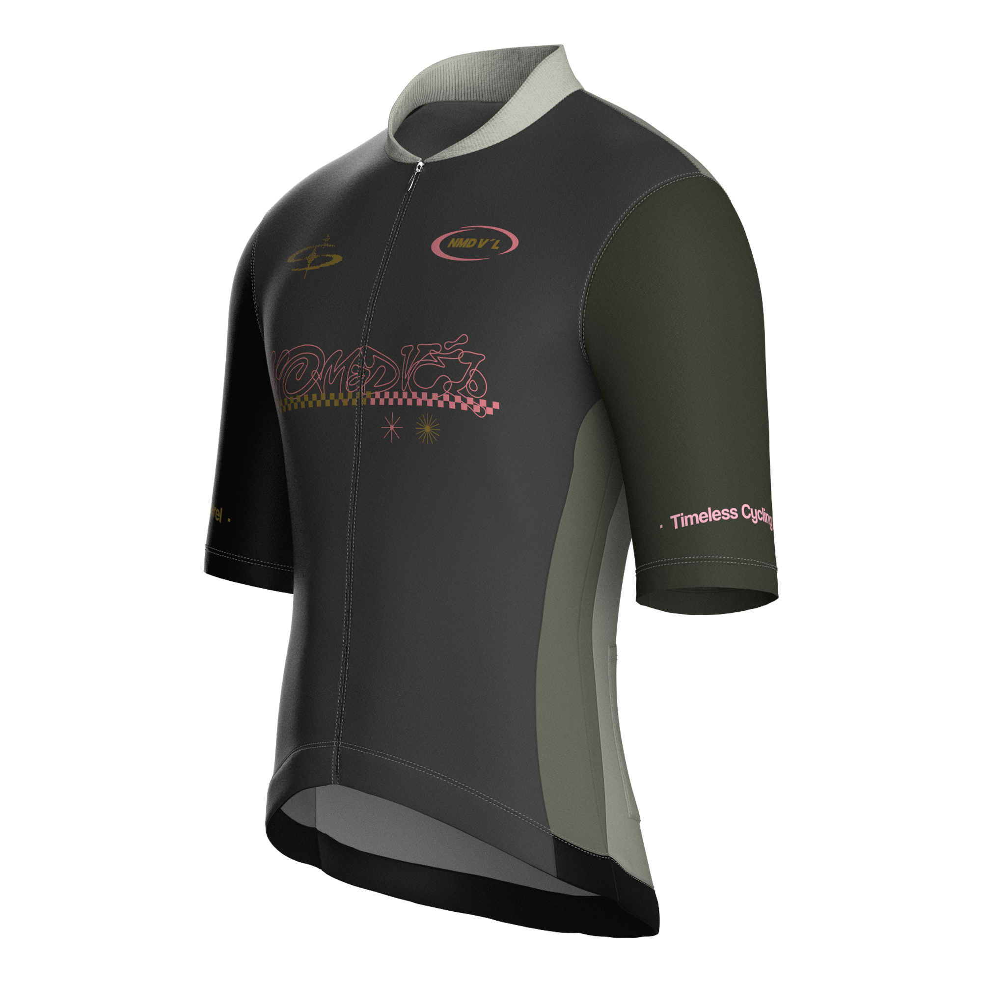 Kompo Gray Short Sleeve Jersey | Nomad Vélo