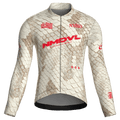 Animal Ivory Jersey – Cycling Long Sleeve Race Fit Python Print