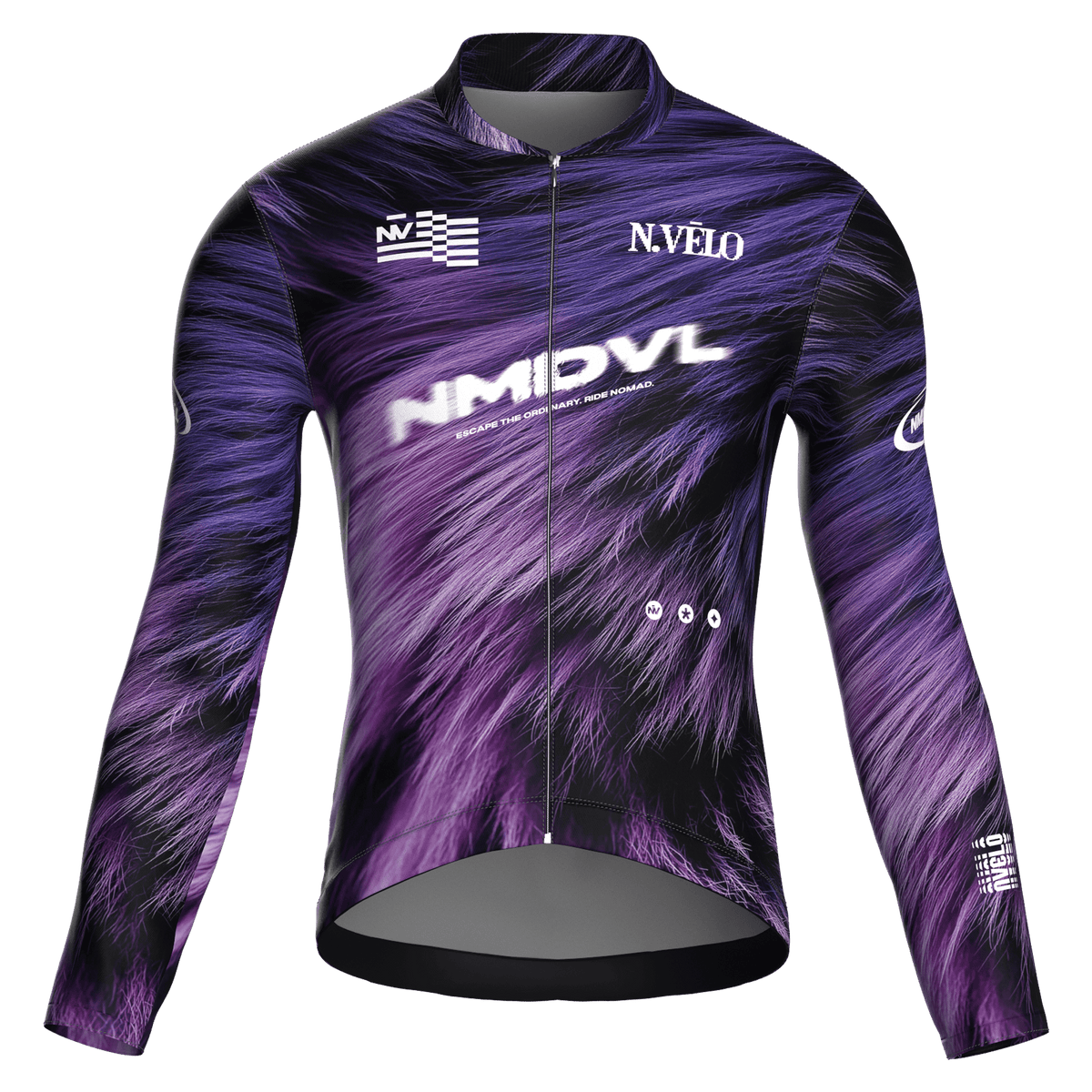 Animal Violet Jersey – Cycling Long Sleeve Race Fit Fur Print