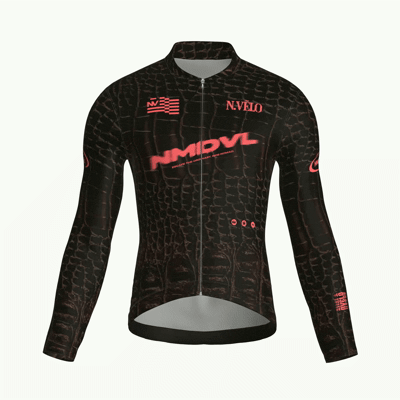 Animal Brown Jersey – Cycling Long Sleeve Race Fit Croc Print