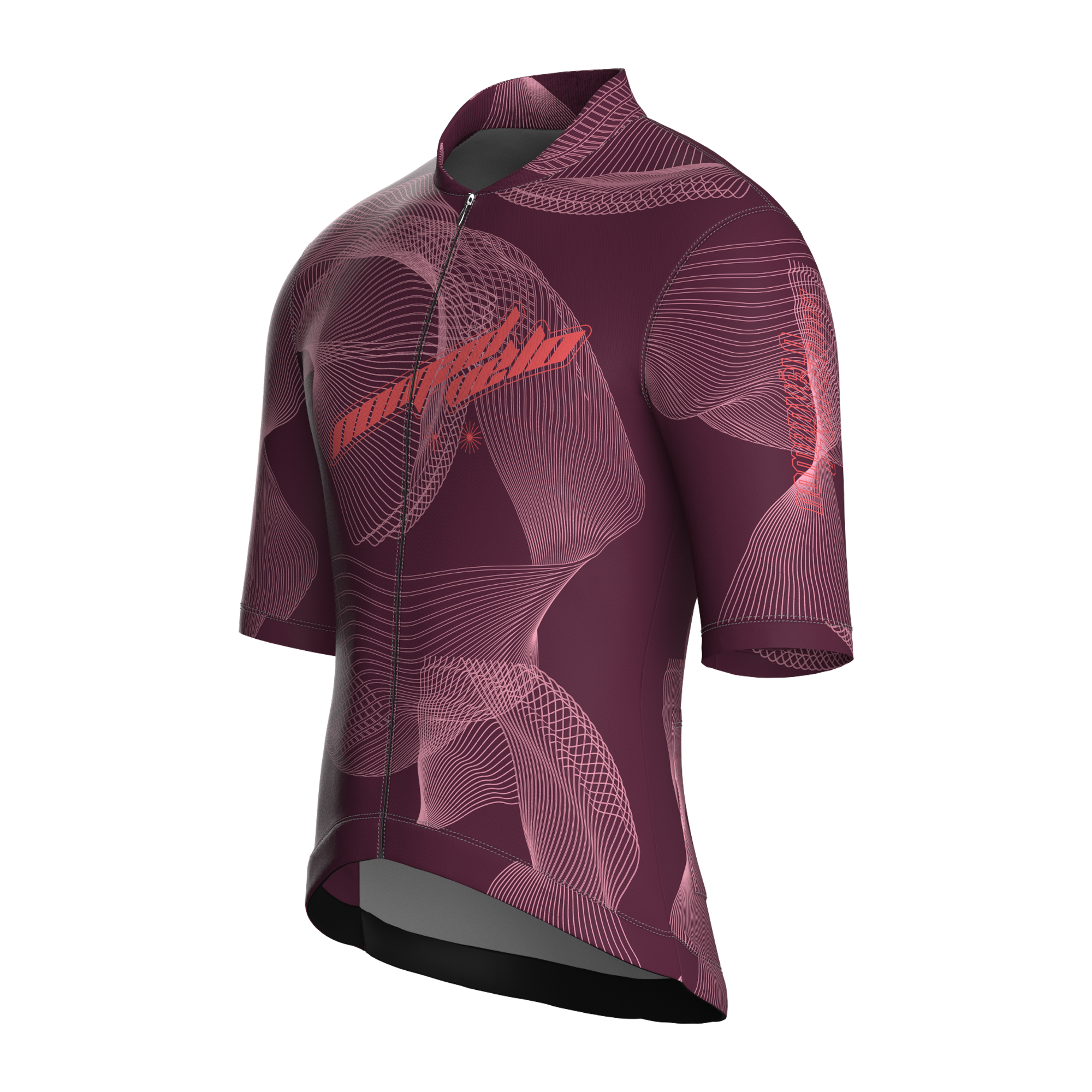 Breakaway Burgundy Short Sleeve Jersey | Nomad Vélo