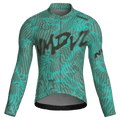 Warp Aqua Jersey – Cycling Long Sleeve Race Fit Wave Print