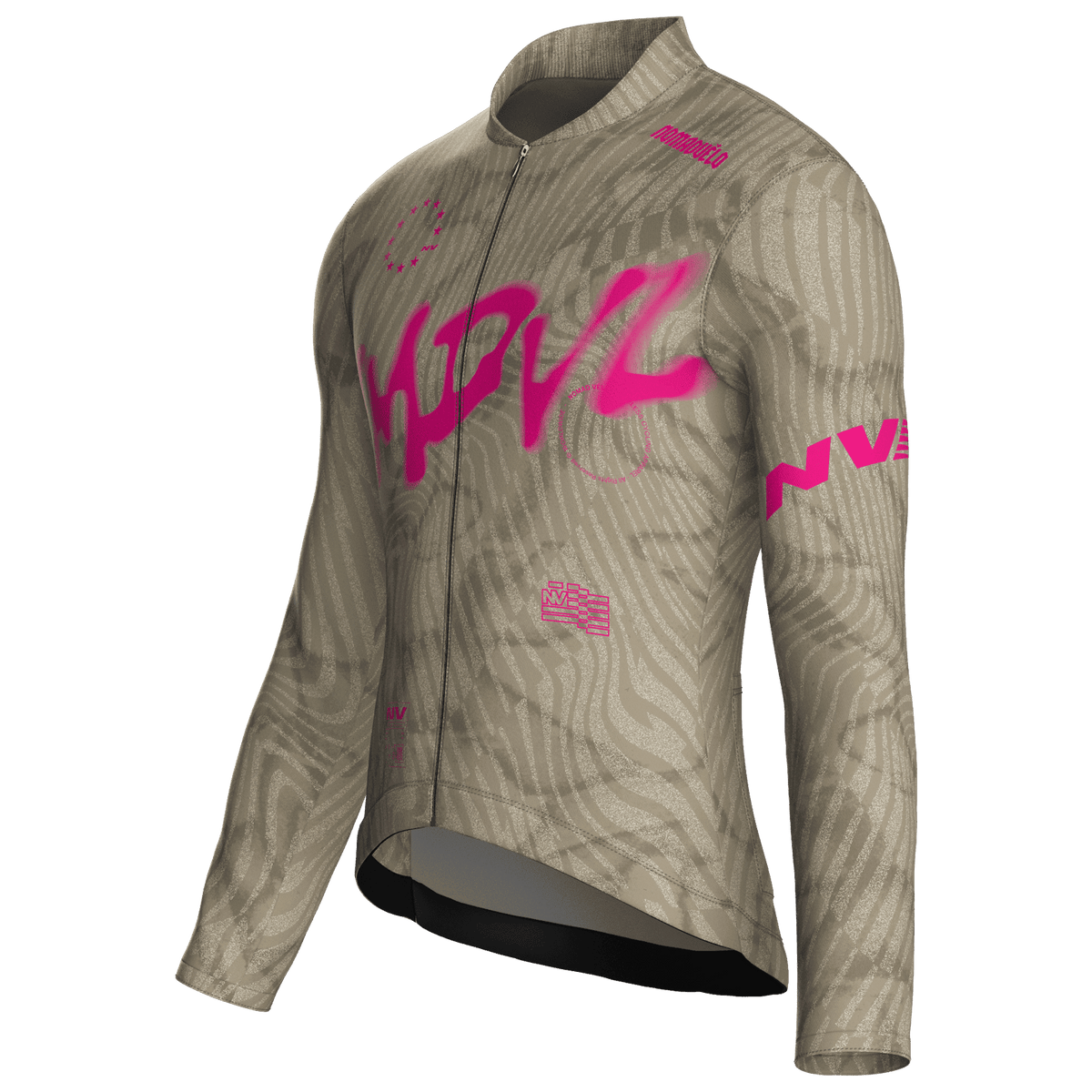 Warp Sand Jersey – Cycling Long Sleeve Race Fit Wave Print