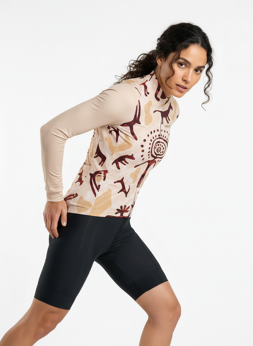 Cycling Way Finder Long Sleeve Jersey – Aero Fit Thermal Navigation Explorer Winter | Nomad Vélo