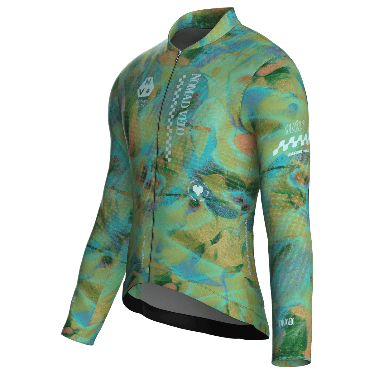 Austral Green Jersey – Cycling Long Sleeve Race Fit