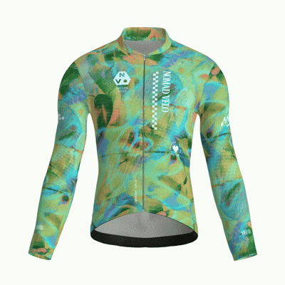 Austral Green Jersey – Cycling Long Sleeve Race Fit