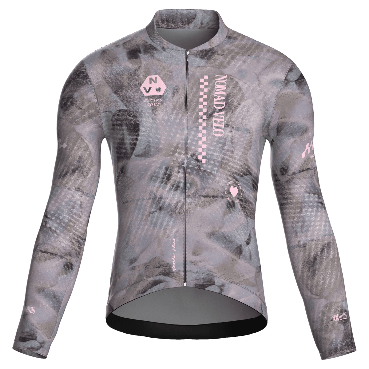 Austral Grey Jersey – Cycling Long Sleeve Race Fit