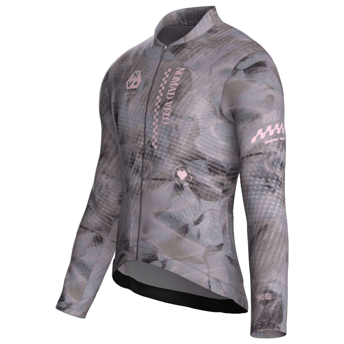 Austral Grey Jersey – Cycling Long Sleeve Race Fit