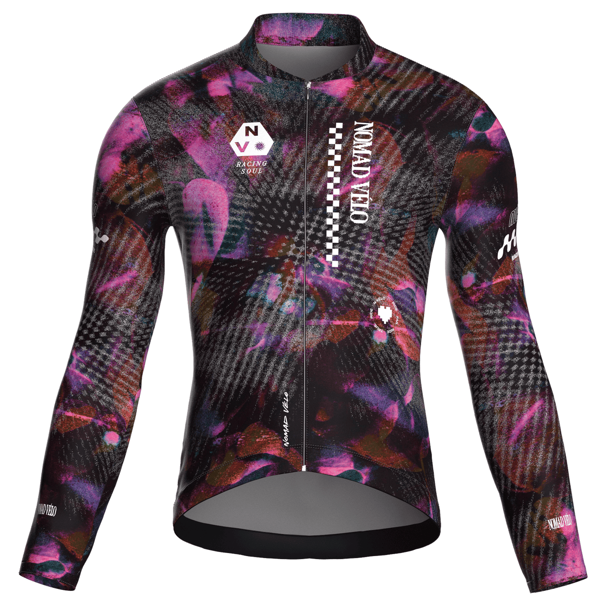 Austral Black Jersey – Cycling Long Sleeve Race Fit