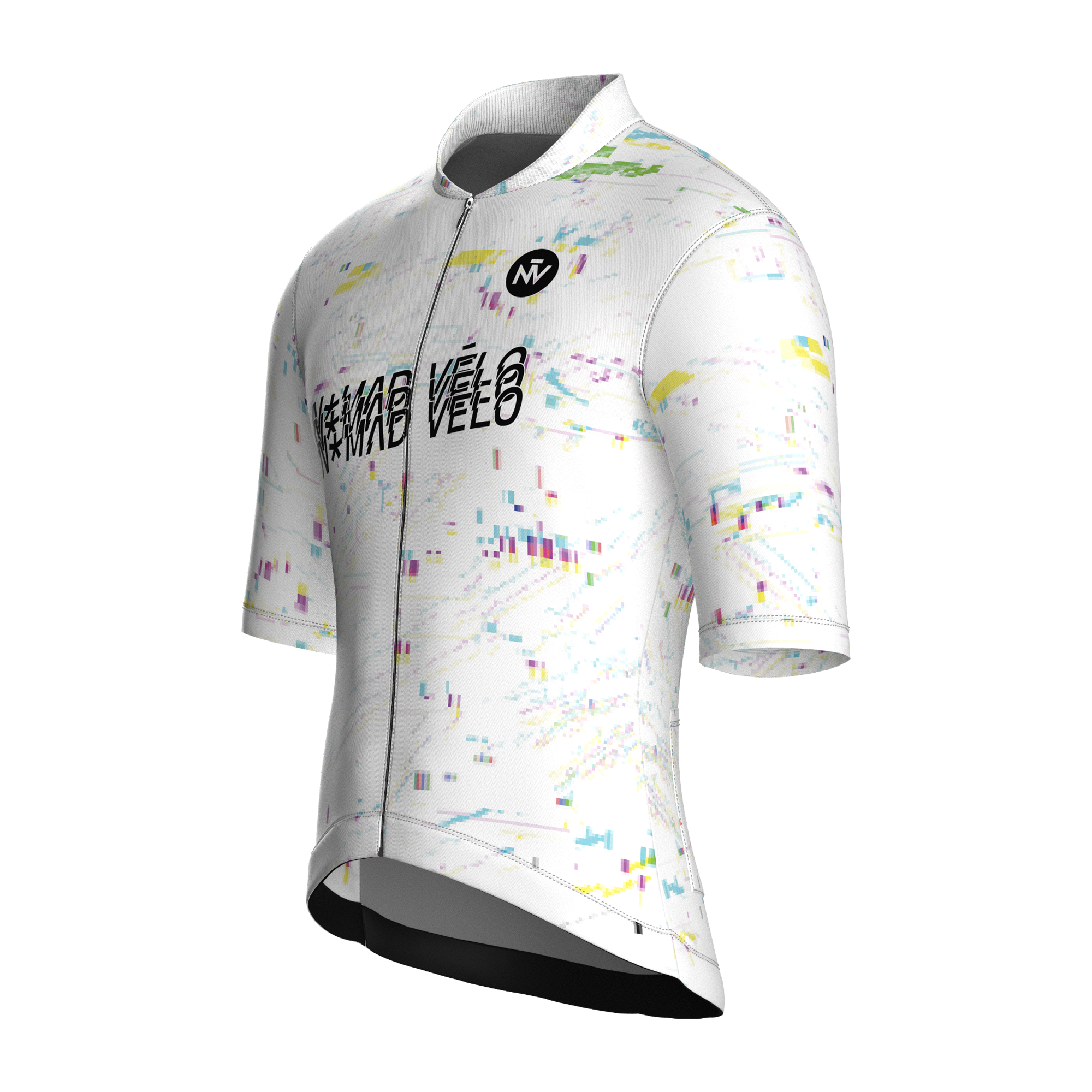 Speed White Short Sleeve Jersey | Nomad Vélo