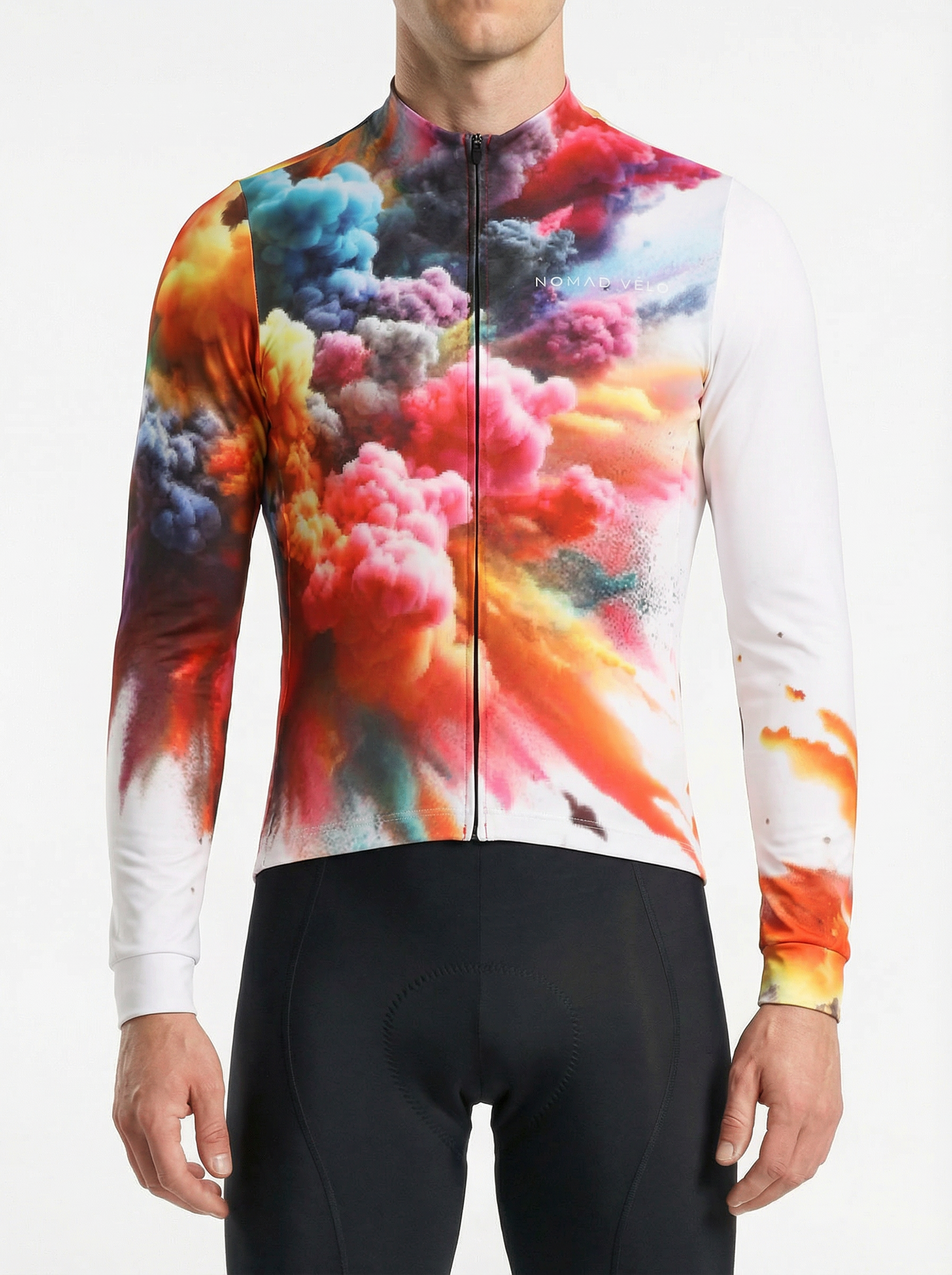Cycling Ignition Long Sleeve Jersey – Aero Fit Thermal Fire Energy Dynamic Design | Nomad Vélo