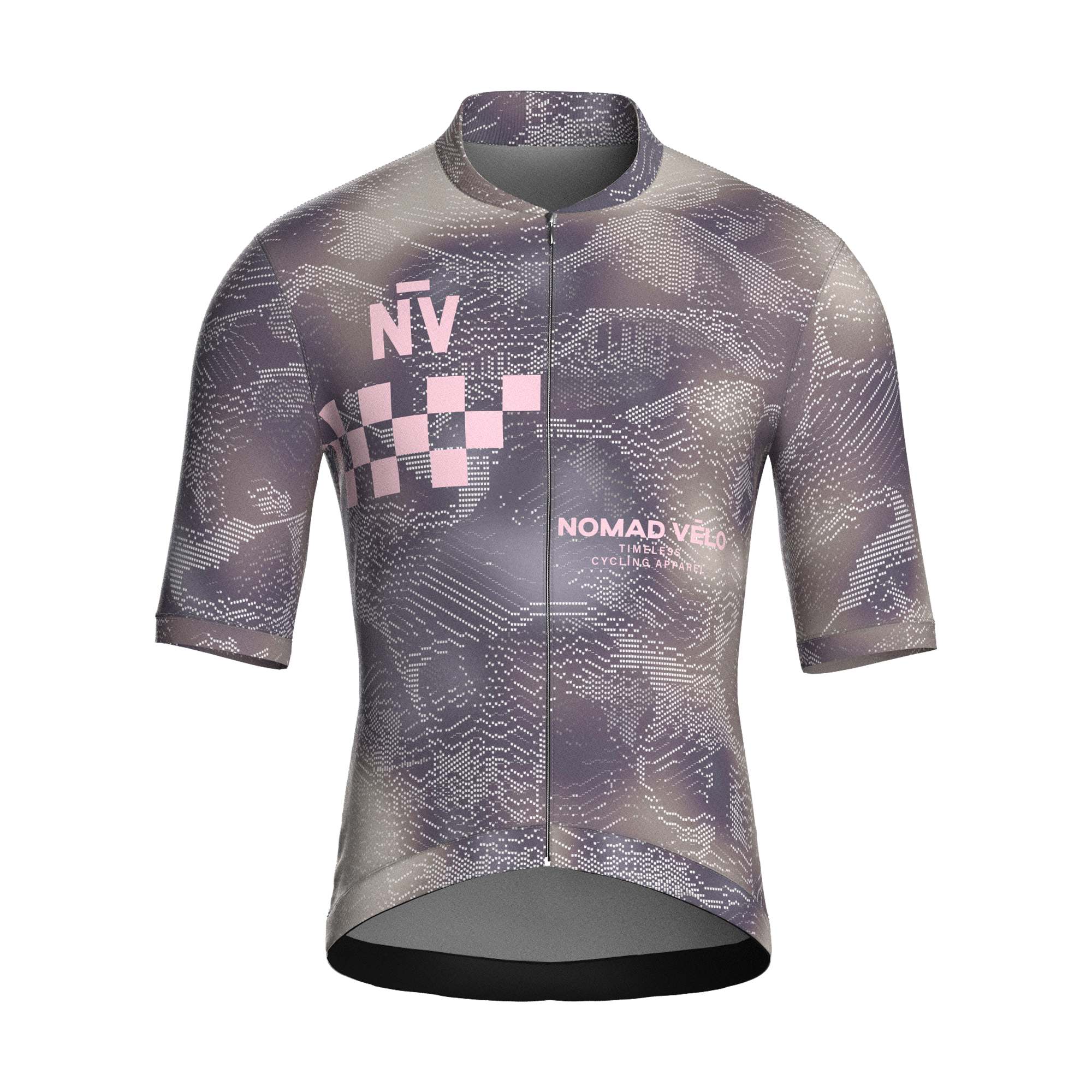 Race Grey Short Sleeve Jersey | Nomad Vélo