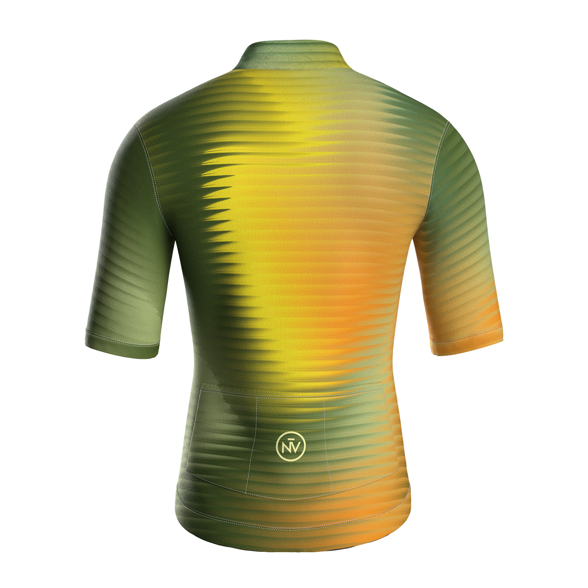 Yellow Fractal Aero Cycling Jersey