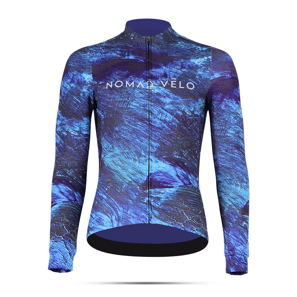 Blue Pacific Long Sleeve Jersey for Long Climbs