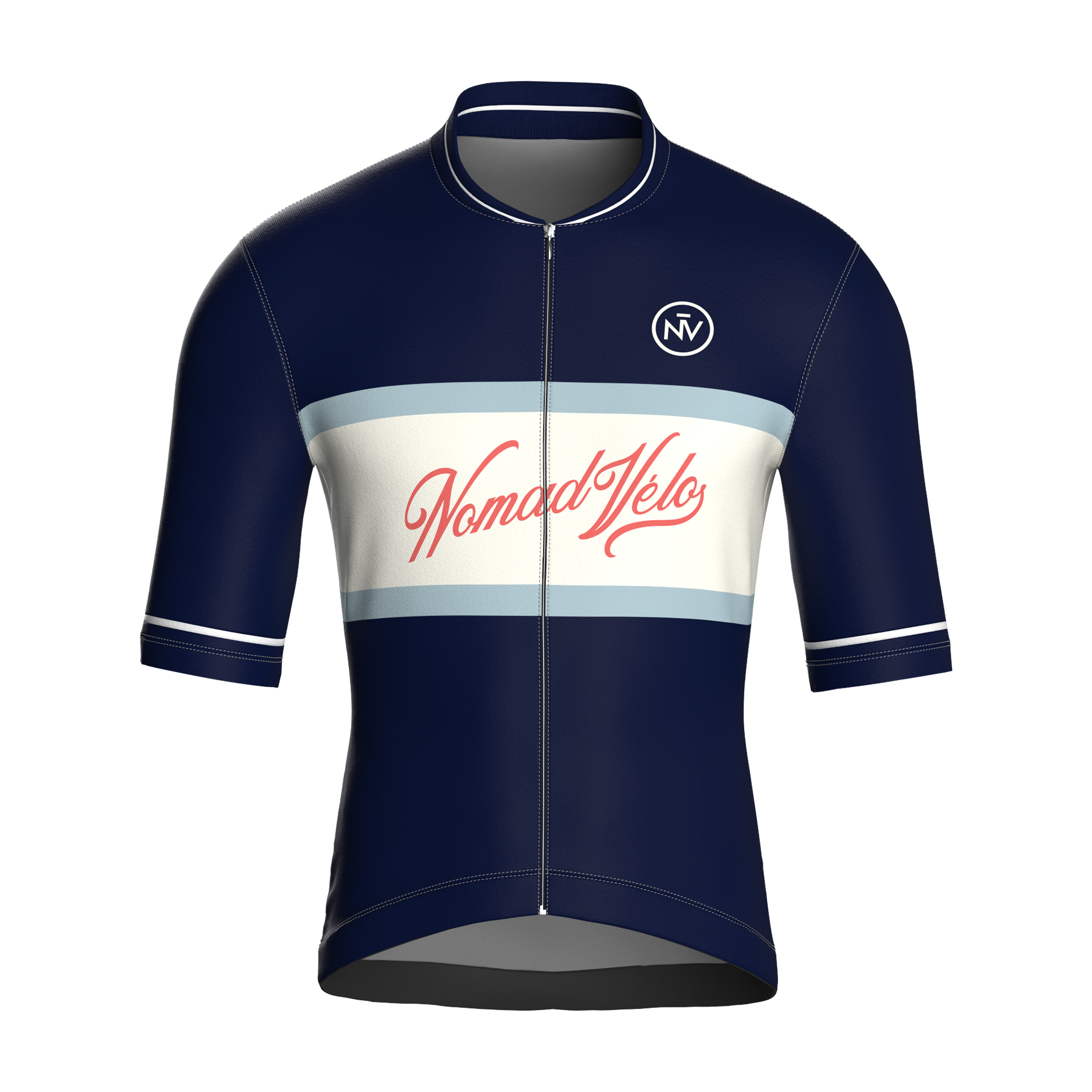 Vintage Navy Short Sleeve Jersey | Nomad Vélo