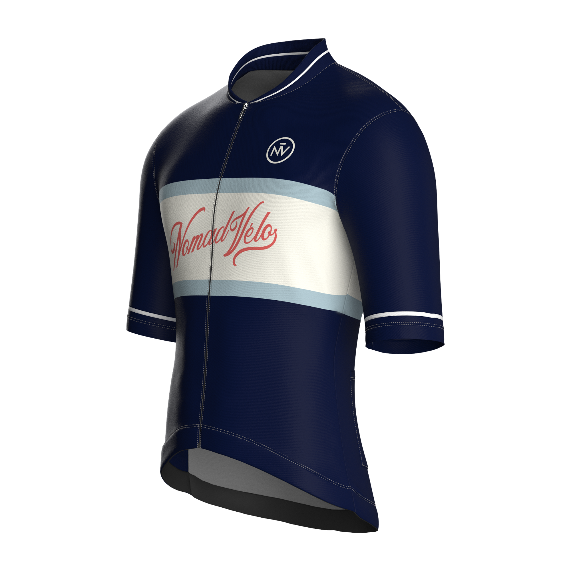 Vintage Navy Short Sleeve Jersey | Nomad Vélo