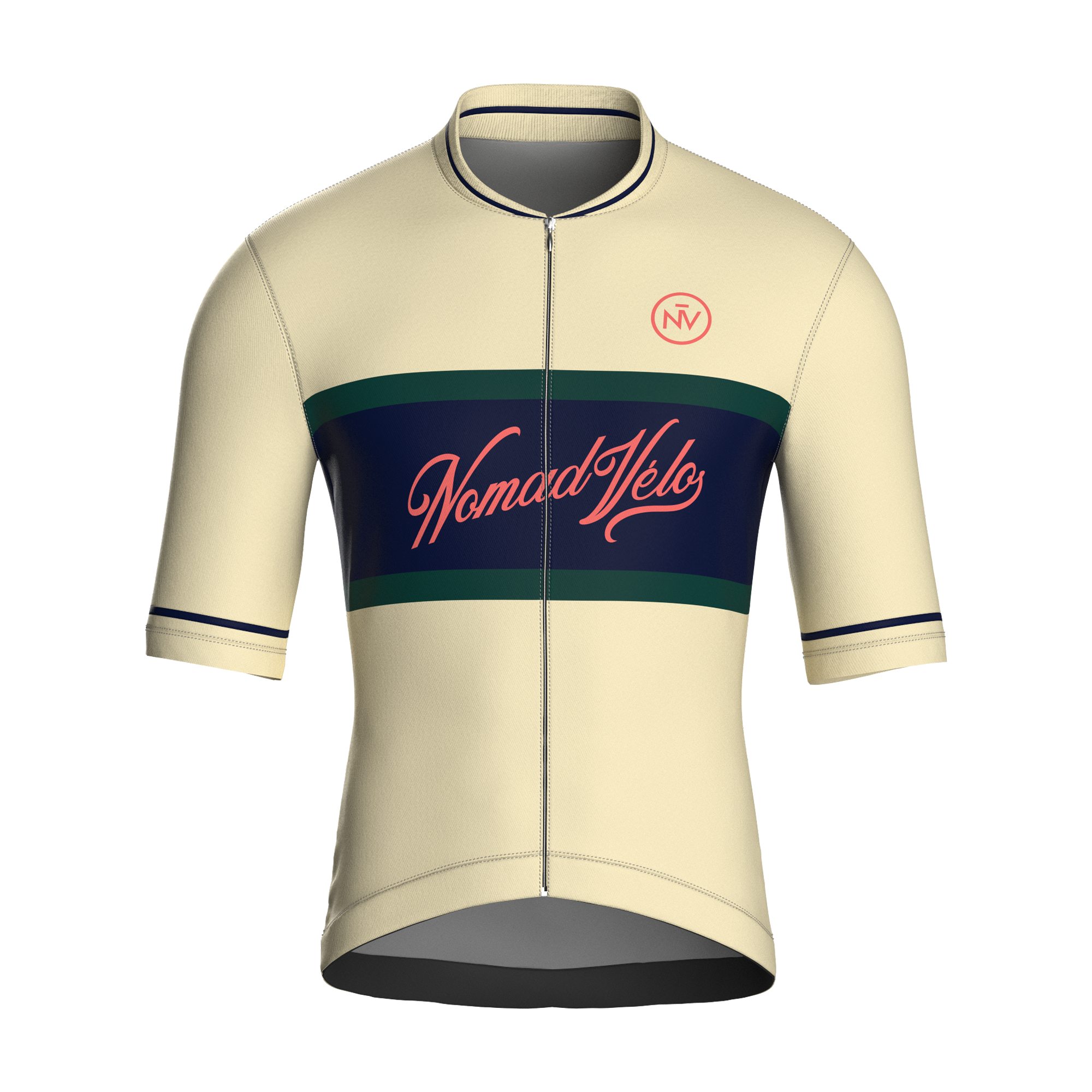 Vintage Beige Short Sleeve Jersey | Nomad Vélo