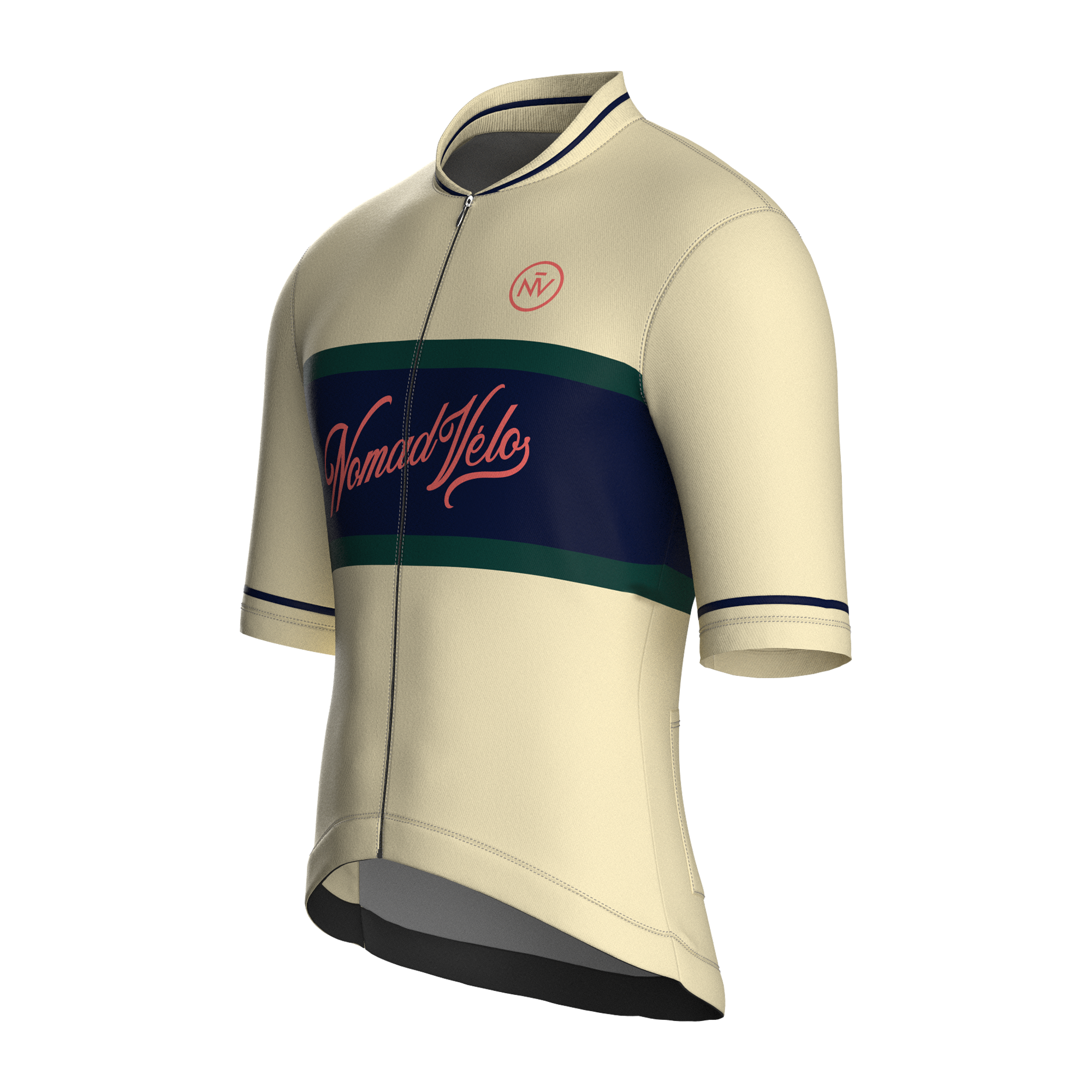 Vintage Beige Short Sleeve Jersey | Nomad Vélo