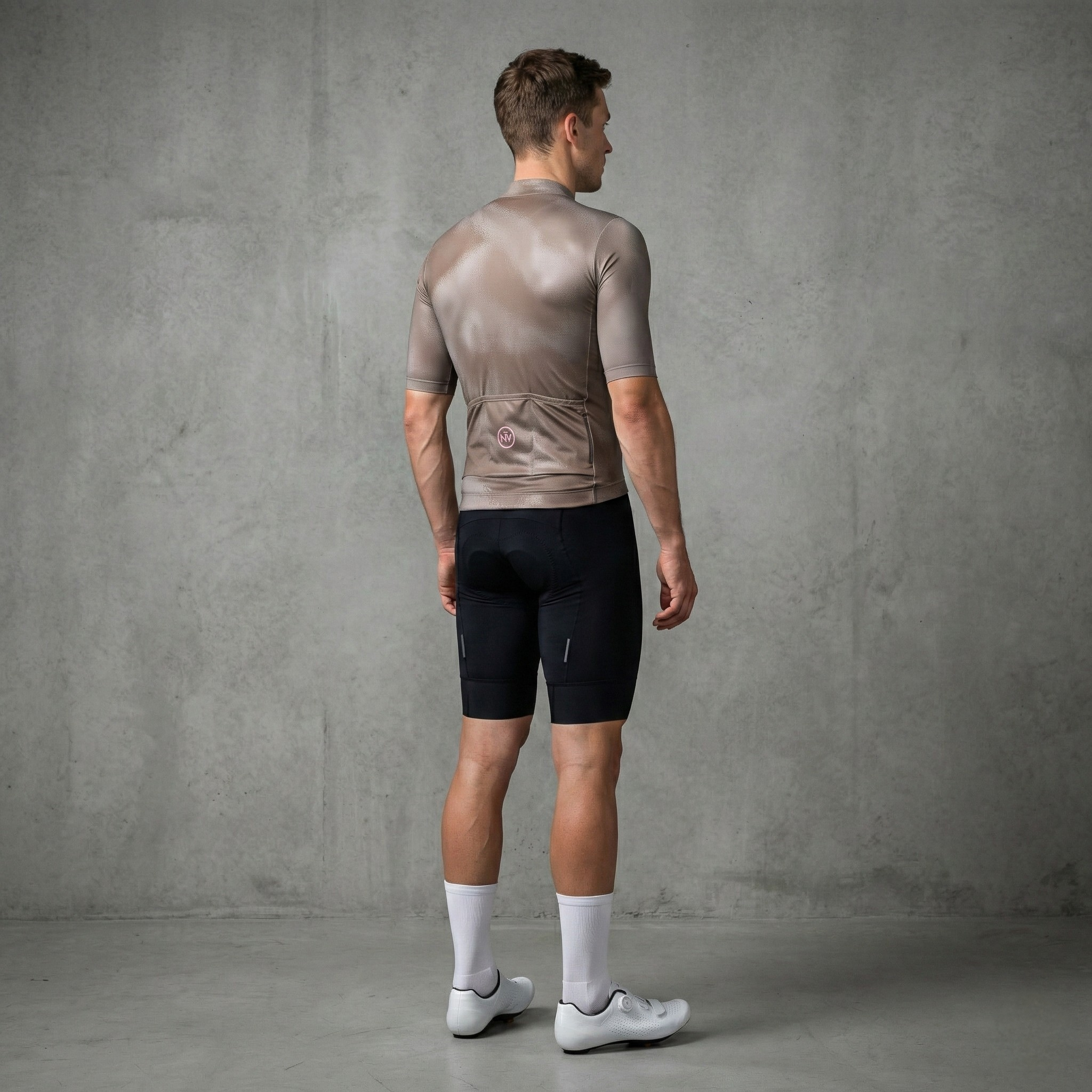 Tan Rainbow Aero Cycling Jersey - Tan Rainbow Jersey